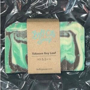 Buff City Soap Tobacco Bay Leaf Bar Soap Green 5.5oz New Artisan Handcrafted